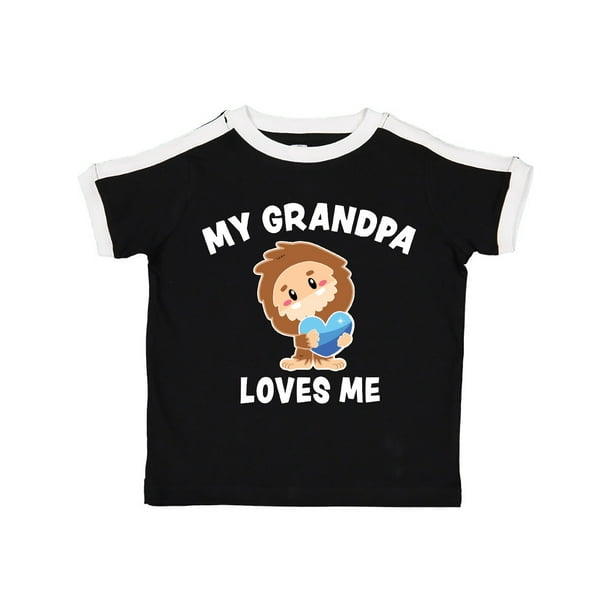 inktastic My Granpa Loves Me with Bigfoot Toddler T-Shirt inktastic My Granpa Loves Me with Bigfoot Toddler T-Shirt